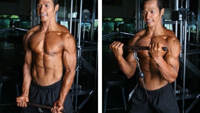 Biceps Exercise Instructions: How to Perform Standing Cable Curls