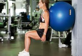 Ball Exercise Instructions: Squat with Ball Exercise