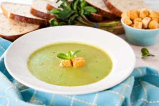 Healthy Soup: Organic Zucchini & Sweet Potato Soup