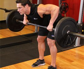 Shoulder Exercise Instructions: How to Perform the Barbell Rear Delt Row