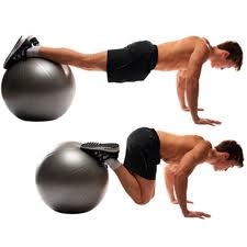 Abdominal Exercise Instructions: Medicine Ball Knee Tucks