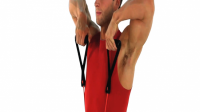 Trapezius Exercise Instructions: How to Perform the Upright Row with Bands