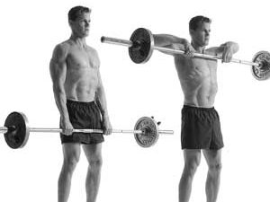 Trapezius Exercise Instructions: How to Perform Vertical Rows with a Barbell