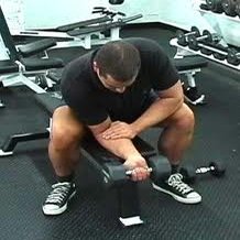 Forearm Exercise Instructions: How to Perform Dumbbell Wrist Curls