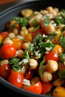 Summer and Spring Recipe: Chick Pea and Tomato Salad